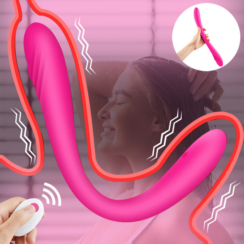 14,6 Zoll Super Lange Dildos Und Vibratoren Rc Doppelseitige Penetration Frauen Lesbisch Klitoris G-punkt Stimulator Sexspielzeug Für Paare