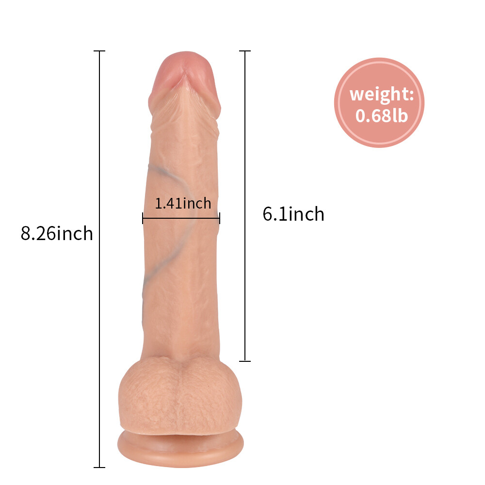 21 Cm Realistischer Dildo Dong Penis Masturbator Mit Saugnapf Sexspielzeug
