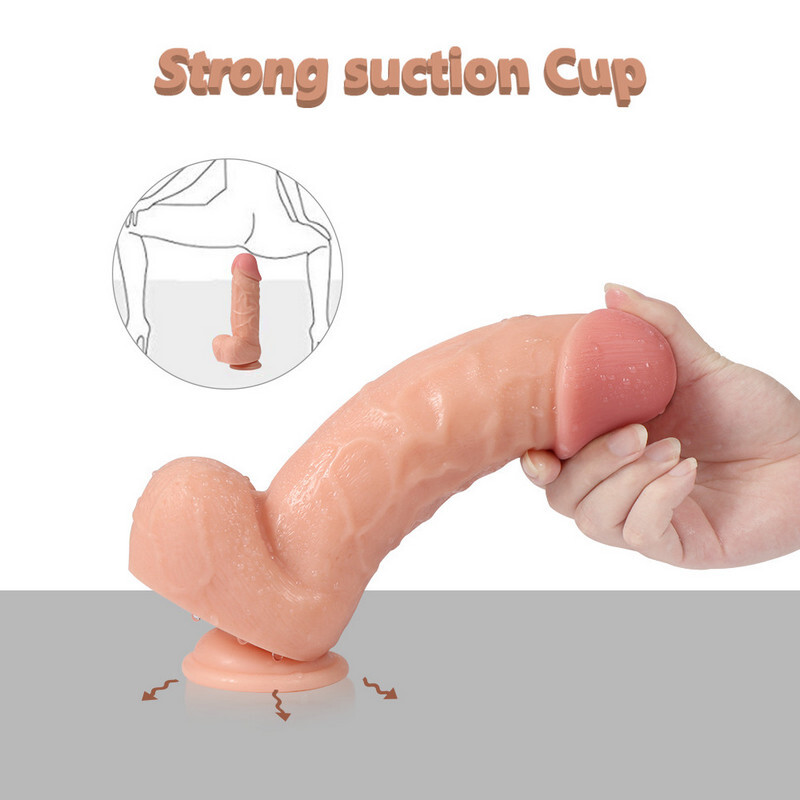 8,7 Ultra-realistischer Dildo- Sexspielzeug-penis Mit Saugnapf Für Frauen
