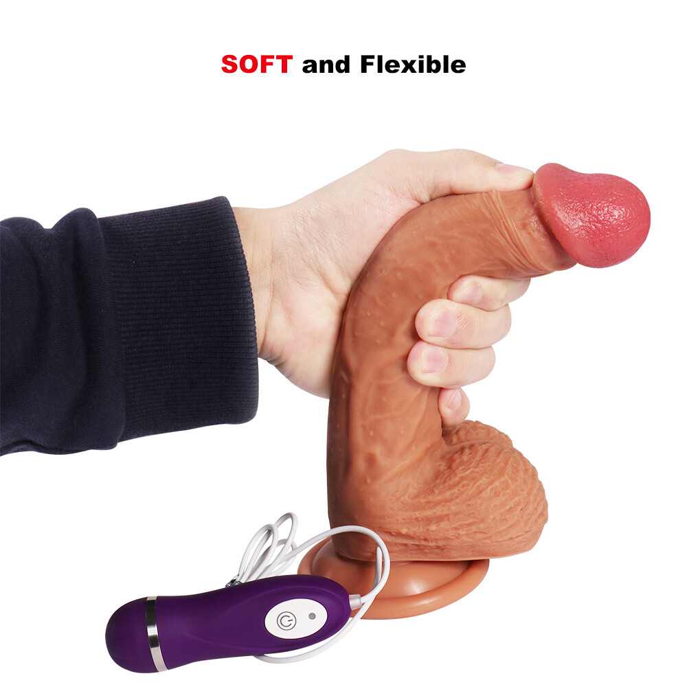 Automatischer Realistischer Mehrfachgeschwindigkeits-vibrator Penis Dildo Mit Saugnapf Für Erwachsene Sexspielzeug Für Frauen