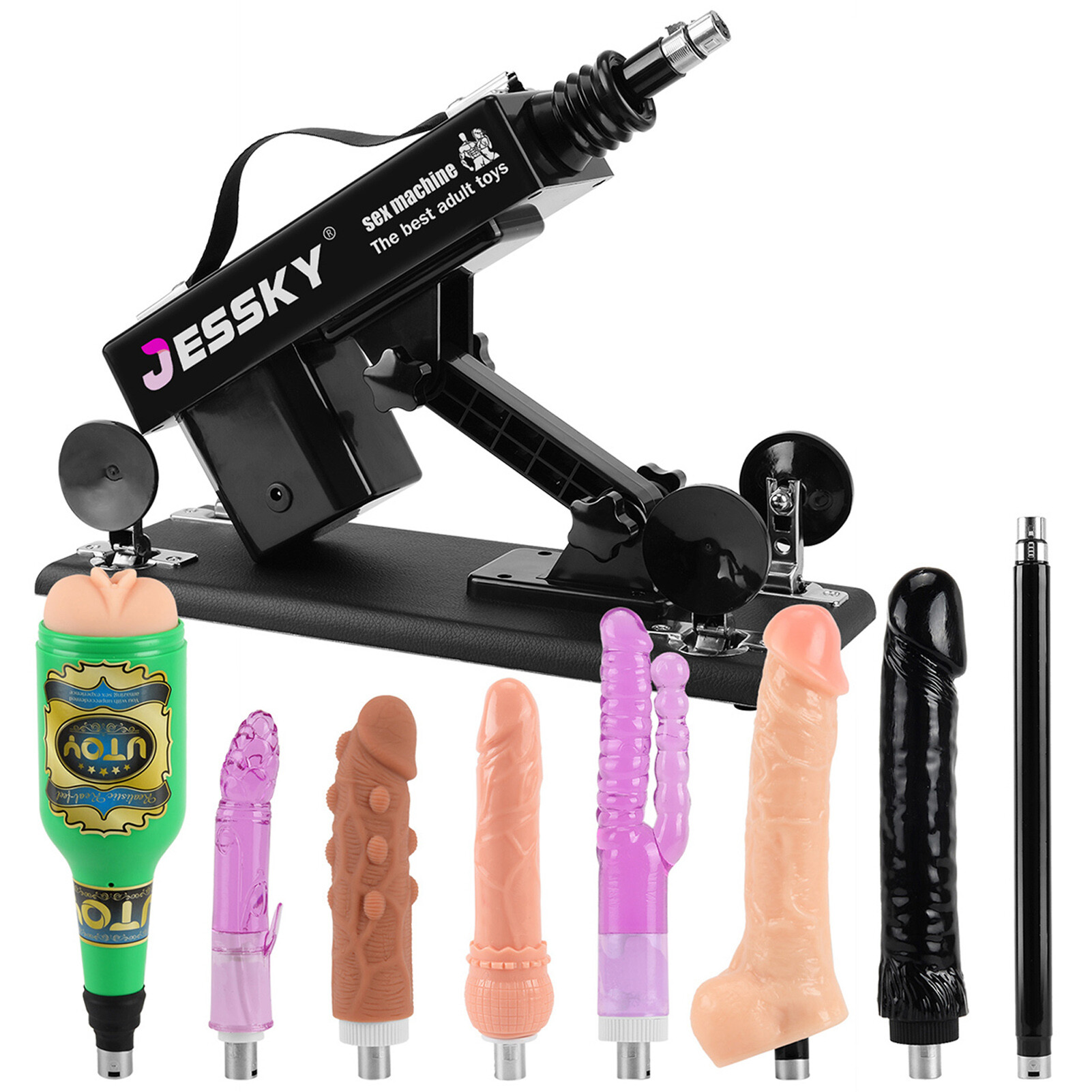 Einstellbare Sexmaschine, Erwachsenenspielzeug Mit 8 Aufsätzen, Männliche Masturbatoren, Realistische Dildos, 3xlr-anschluss, Automatische Stoßmaschinen Zum Ficken
