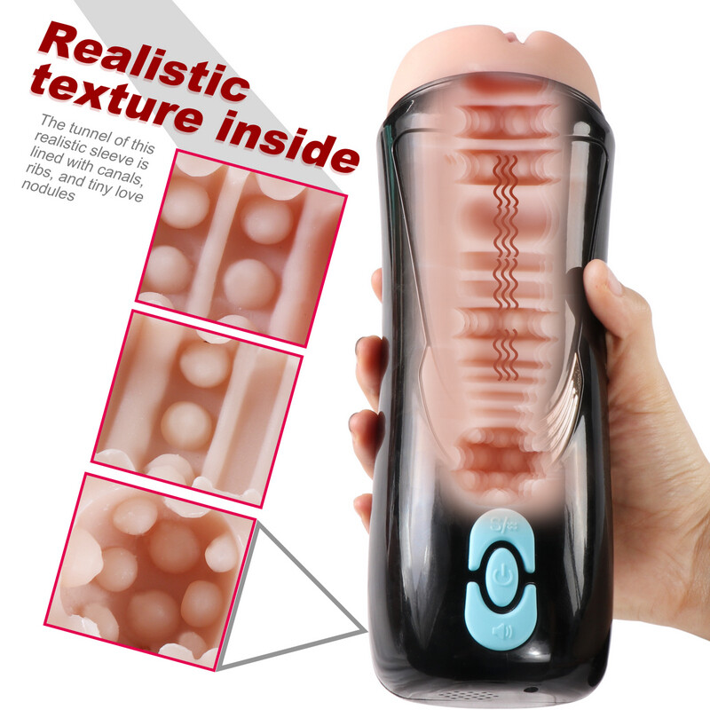 Männlicher Masturbationsbecher Realistische Vagina Taschenmasturbatoren Sexspielzeug Für Männer