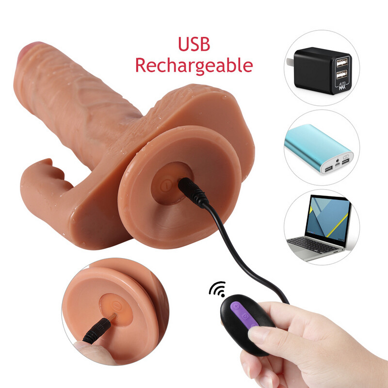 Multispeed Fernbedienung Doppelter Vibrator Dildo G-punkt-massager Erwachsenen-sexspielzeug