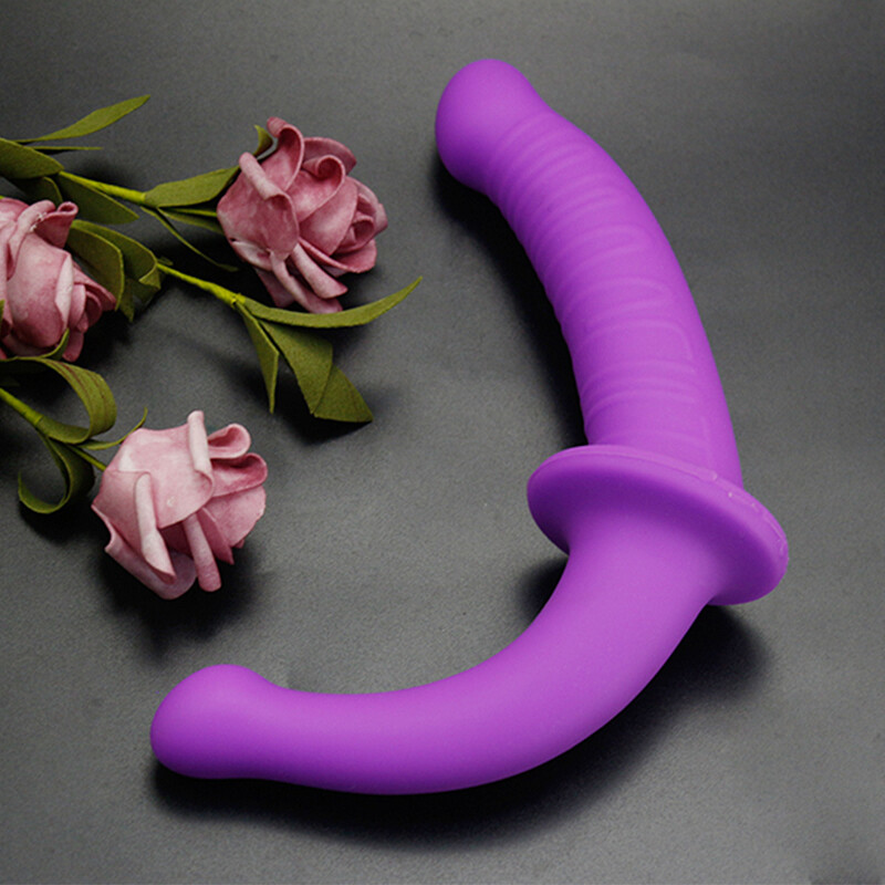 Strapon Dildo Lesben Sexspielzeug Doppelter Kopf Weiches Silikon Vagina Klitoris-massagegerät Analer Masturbator Schwules Paar Sexspielzeug