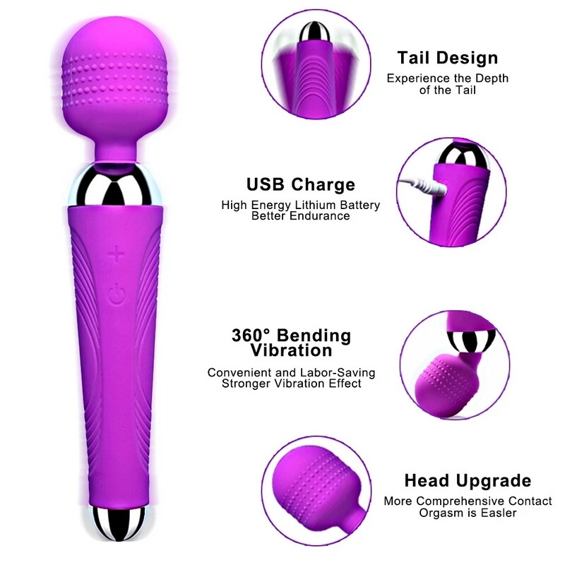 Wireless Dildos Av Vibrator Magic Wand Für Frauen Clitoris Stimulator Usb Wiederaufladbarer Massager Sexspielzeug Für Erwachsene Muskelentspannung