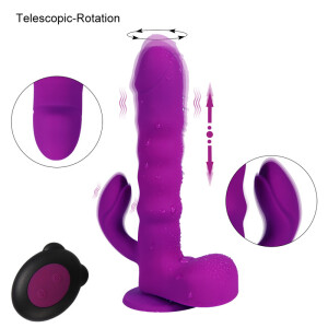 Teleskopischer DrÜckender Rotationspenis Dildo Automatische Sexmaschine Vibrator Erwachsenenspielzeug